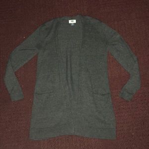 Old Navy XS grey long cardigan